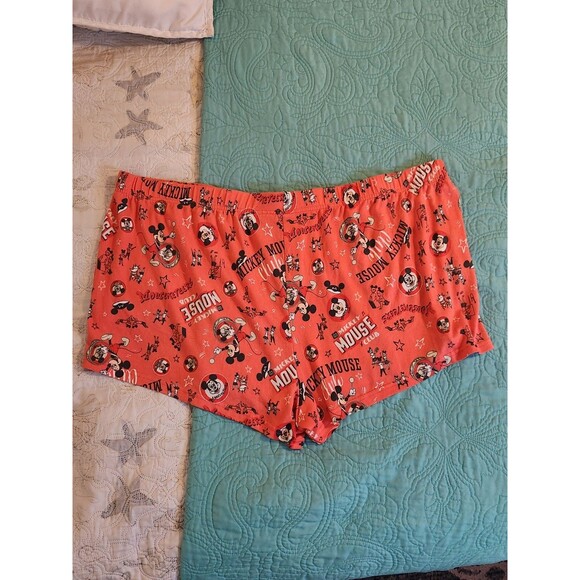 Disney 100 2X(18/20)Orange  Mickey Mouse Club PJ Shorts - Picture 3 of 7